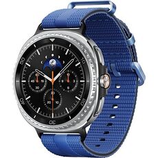 Galaxy Watch8 Classic | 46 мм | Black | Athleisure/Blue | M/L, Размер: 46 мм, Цвет: Black, Тип ремешка: Athleisure, Цвет ремешка: Blue, Размер ремешка: M/L, Подключение часов: Bluetooth / Wi-Fi
